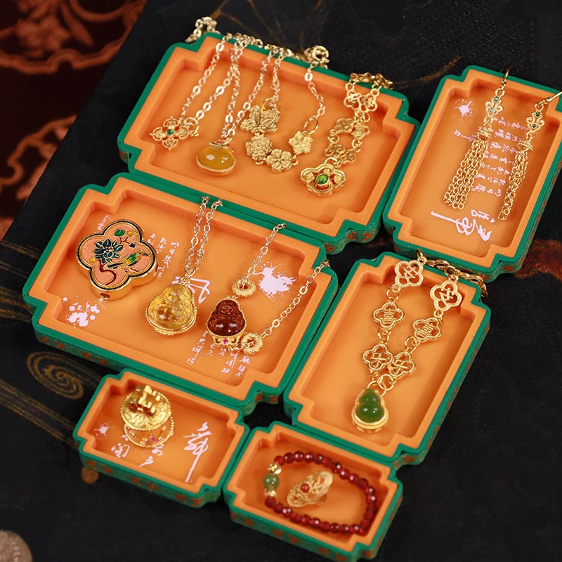 

1/12 Dollhouse Miniature Ornament Chinese-style Jewelry Box Toy