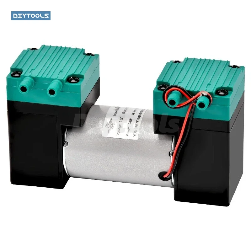 

12 В 24 В 220 В микро вакуумный насос электрический насос бесшумный маленький воздушный насос мембранный насос с двойной головкой