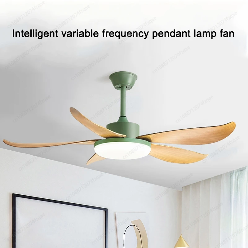 Simple Style High Power Restaurant Living Room Three Color LED Ceiling Fan Light DC Silent Motor 42/50 Inch Ceiling Fan Light