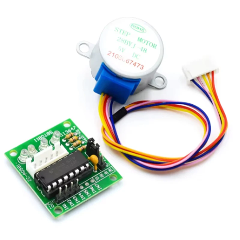 Шаговый-двигатель-5В-28byj-48-модуль-драйвера-uln2003-для-arduino-миниатюрный-электрический-шаговый-двигатель-для-pic-51-avr