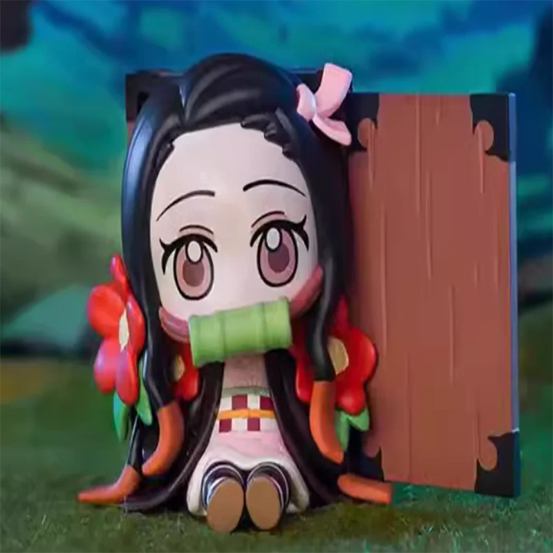 Ghost Annihilation Blade Blind Box Birth Flower Series ประณีตทําด้วยมือของเล่นเครื่องประดับรถตุ๊กตากล่องตาบอดของขวัญวันเกิด