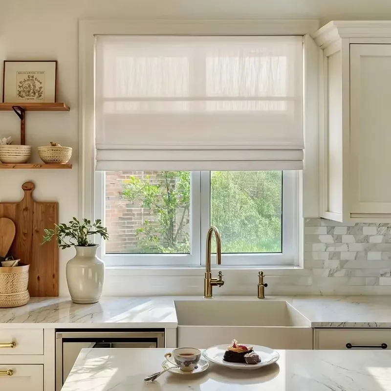 

Умные римские шторы из льняной ткани с регулировкой освещения для окон отелей