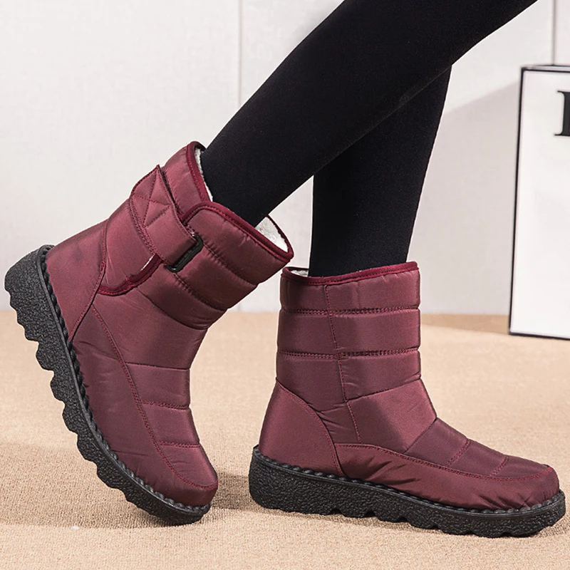 Women Boots Snow Fashion Shoes Woman Platform Women Shoes Fur Keep Warm Boots Ladies Soft Plush Botas Mujer Winter Shoes Women