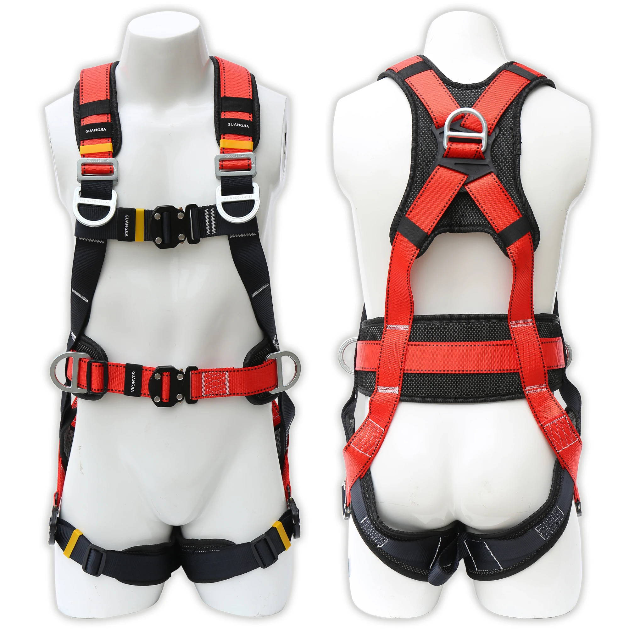 เข็มขัดนิรภัยแบบเต็มตัวสำหรับงานที่สูง ขายดี คุณภาพระดับมืออาชีพ ป้องกันการตก
