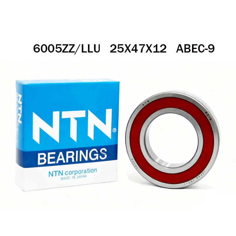 

Japan 100% Original Imported NTN Bearing 2Pcs 6005ZZ 6005LLU ABEC-9 Ball Bearing 25x47x12 High Speed Deep Groove Ball bearings