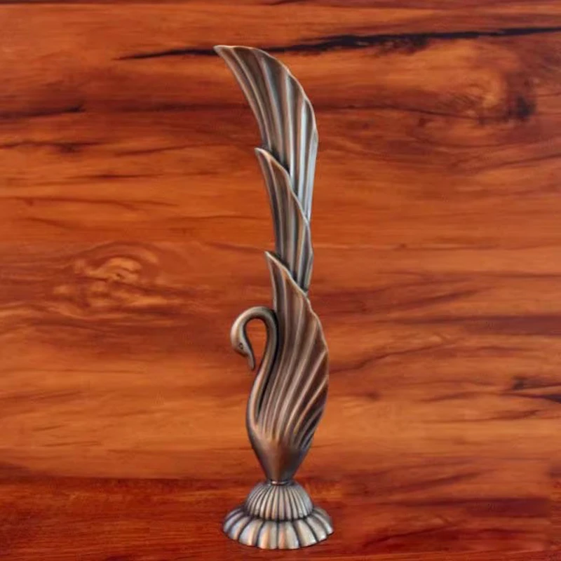 

European Simplicity Metal Alloy Vase Retro Gold Bronze Silvery Crafts Flower Bottle Ornament Home Decoration Accessories
