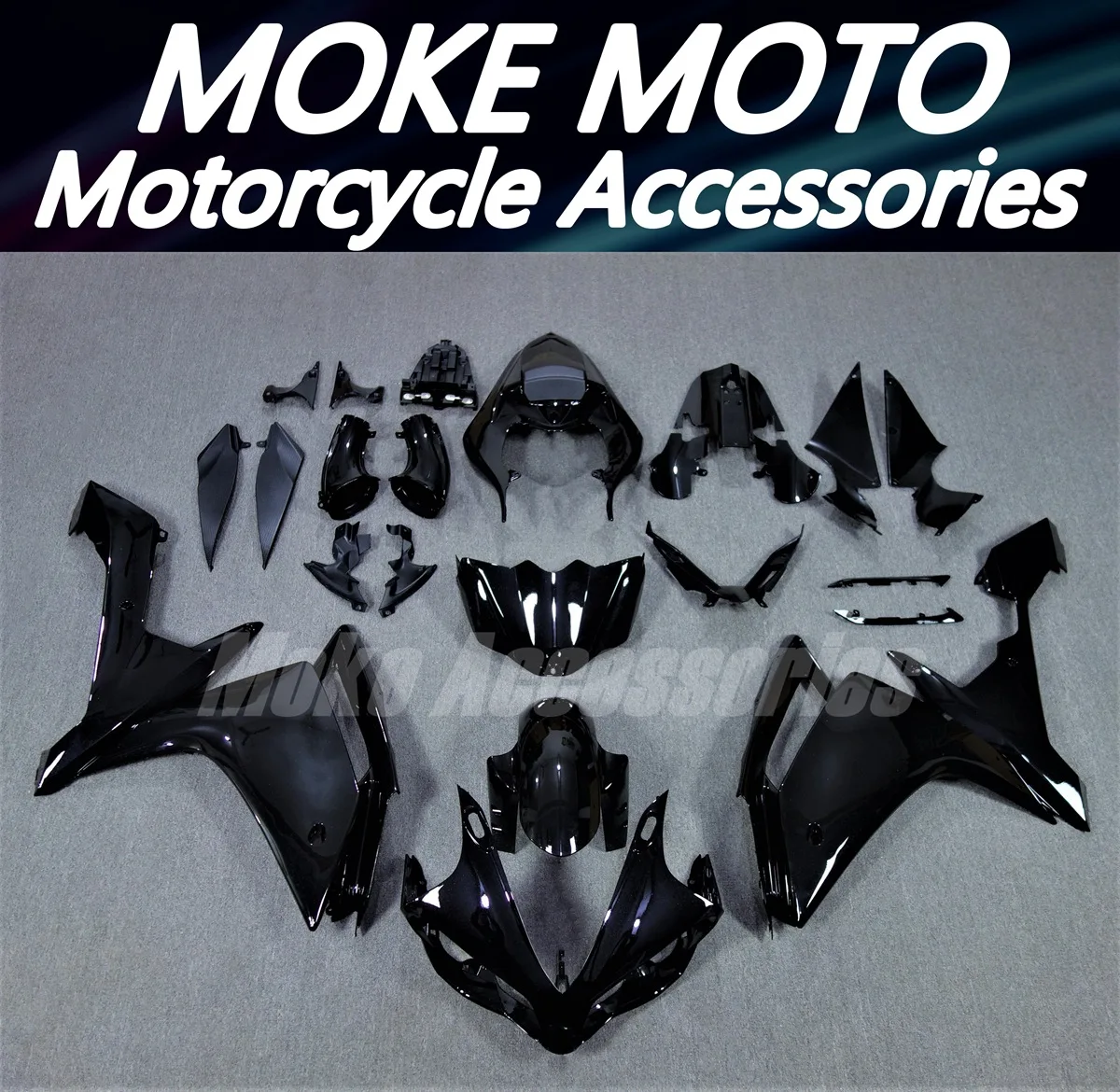 

Motorcycle Fairings Kit Fit For Yzf R1 2007-2008 Bodywork Set High Quality Abs Injection New Bright Shining Black