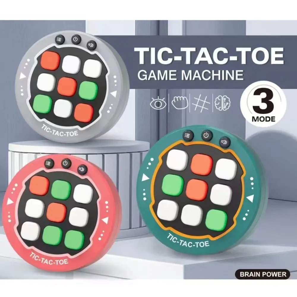 

Портативная электронная игра Tic Tac Toe Bolt 3-в-1, портативная игрушка-непоседа, игровая консоль-головоломка для снятия стресса