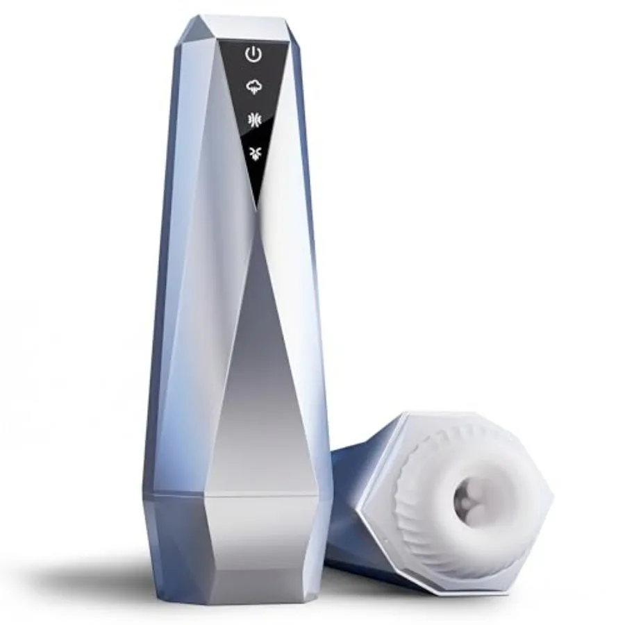 Male Masturbator Male Sex Toys for Men, Penis Pump Male Stroker with 10 Vibration, 3 Suction and Squeezing Modes, Touchscreen A