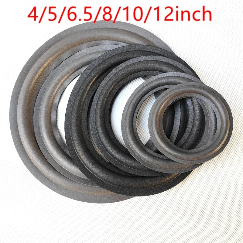 2PCS 4 INCH 5 INCH 6.5INCH 8 INCH 10 12 INCH Speaker Foam Repair Folding Edge Ring Subwoofer Speaker Repair Accessories