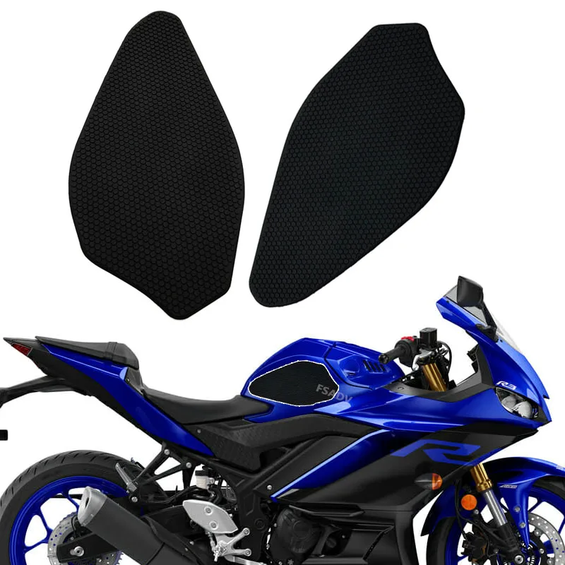 YZF-R25 YZF-R3 Tank Pad Gas Tank Traction Pad Stickers Knee Grips Protectors For YAMAHA YZF R3 R25 2019-2023 Motorcycle