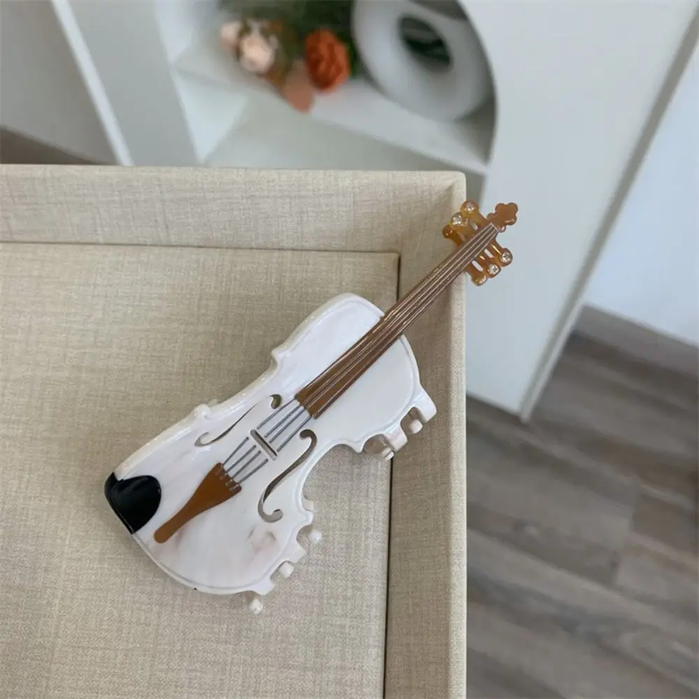 موضة حمض الخليك خلات الغيتار مشبك شعر شريط فيديو موسيقى البيانو مشبك شعر الكمان إكسسوارات الشعر مشبك القرش الكبير يوميا #3