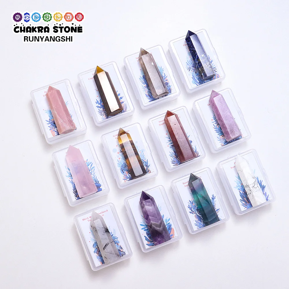 1 шт. натуральные лечебные драгоценные камни 12 созвездий волшебная палочка Аметист энергия Шестигранная руда минерал Зодиак подарок