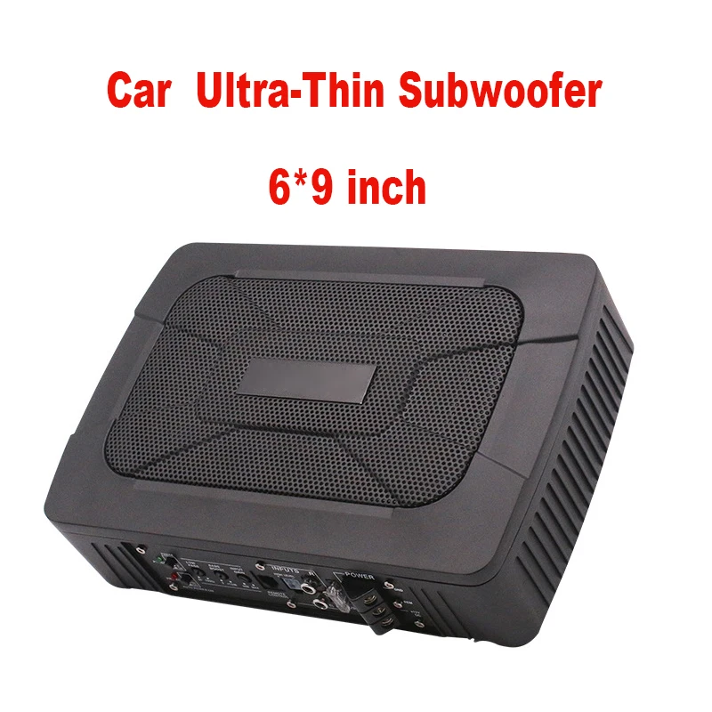 

600W 9 Inch Subwoofer Car Audio Parlantes Para Auto HIFI Slim Under-Seat Super Baass Speakers Amplified Music Player for Car