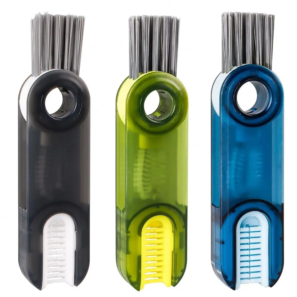

Набор щеток OxiTa 3 в 1 для чистки зазоров крышек (3 шт.), многофункциональные инструменты для чистки термосов, универсальные щетки для чистки зазоров в бутылках