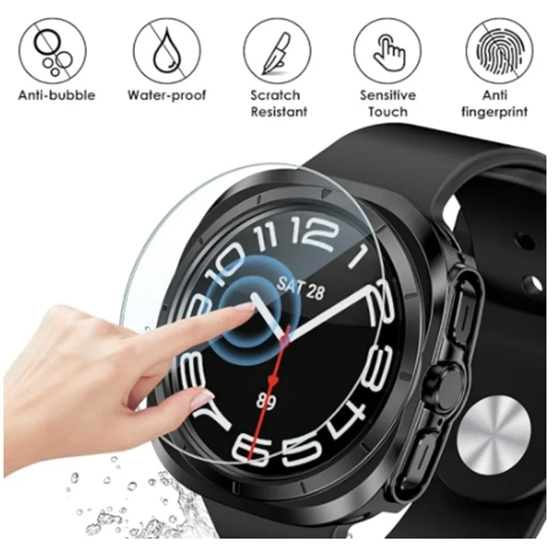 For Samsung Galaxy Watch 7 Ultra LTE Stainless Steel Strap Samsung Watch 7 Ultra 47mm Milan Magnetic Bracelet Protective Case