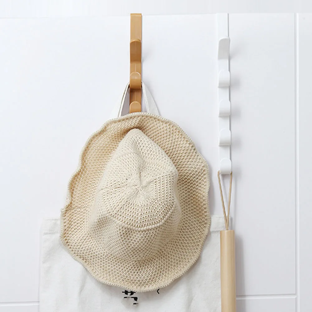 

2pcs No Trace Hooks For Door Back Abs Over The Door Hanger Organizer For Coats Hats Towels Bags Nail-Free