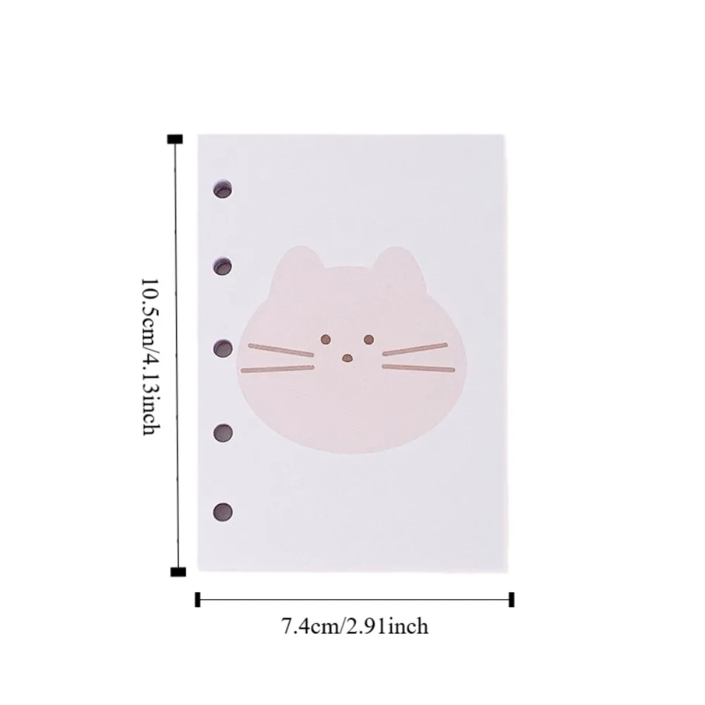 Cat M5 Loose Leaf Refill Paper Cartoon 30Sheets Refill Spiral Binder Inner Pages Indexing Cards Inside Paper