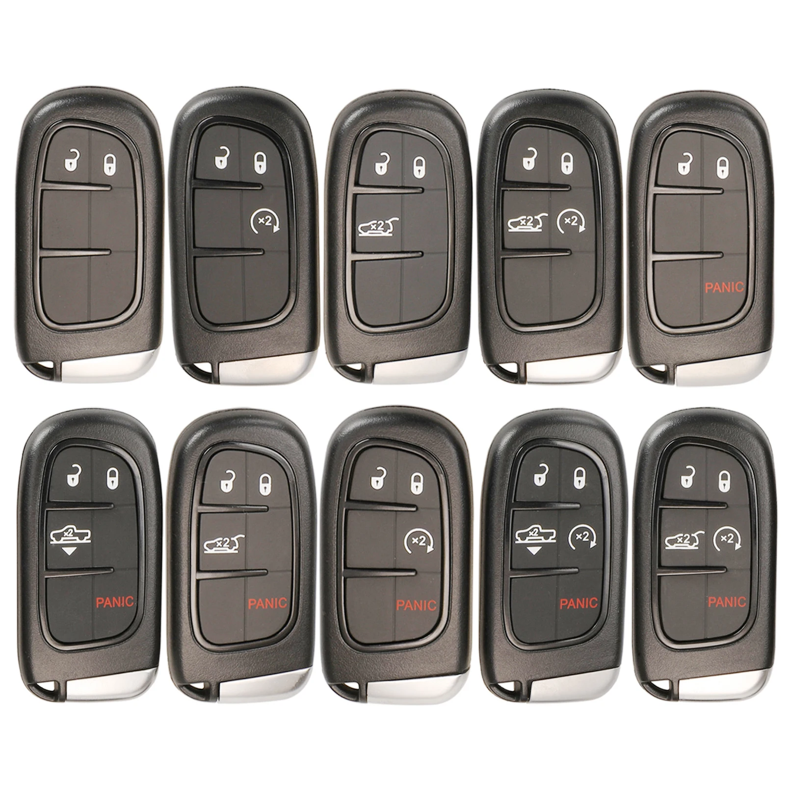 Suitable for 2-key, 3-key, 4-key, 5-key Jeep Free Light Ram RAM Chrysler, Dodge, Jeep Intelligent Remote Control Car Keycase