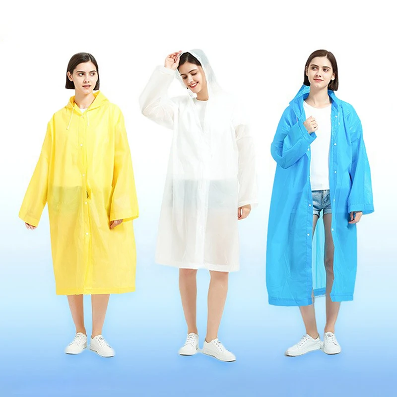 Raincoat  Impermeable Thickened Waterproof Raincoat Tourism Outdoor Hiking Rain Poncho Raincoat Hooded Rain Coat Women Men