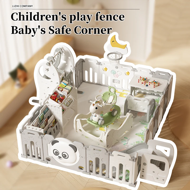 Indoor Multi-Purpose Playground Fence Safe Plastic Activity Center for Children and Babies Baby Playpens