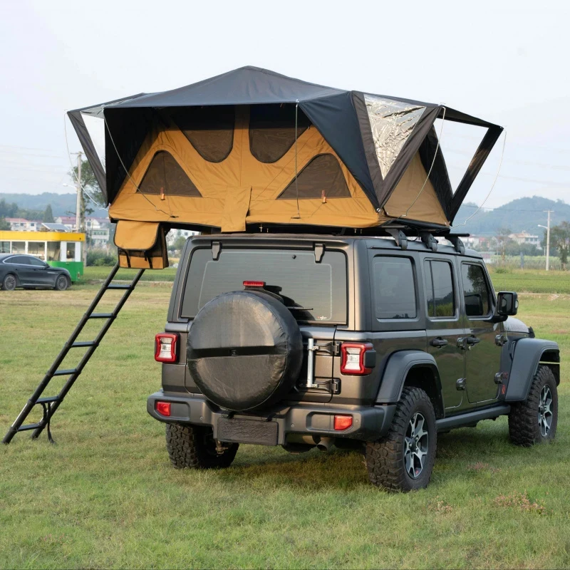 Waterproof Oxford Fabric Soft Shell Quick Install Rooftop Tent For SUV Beach Mountain Camping
