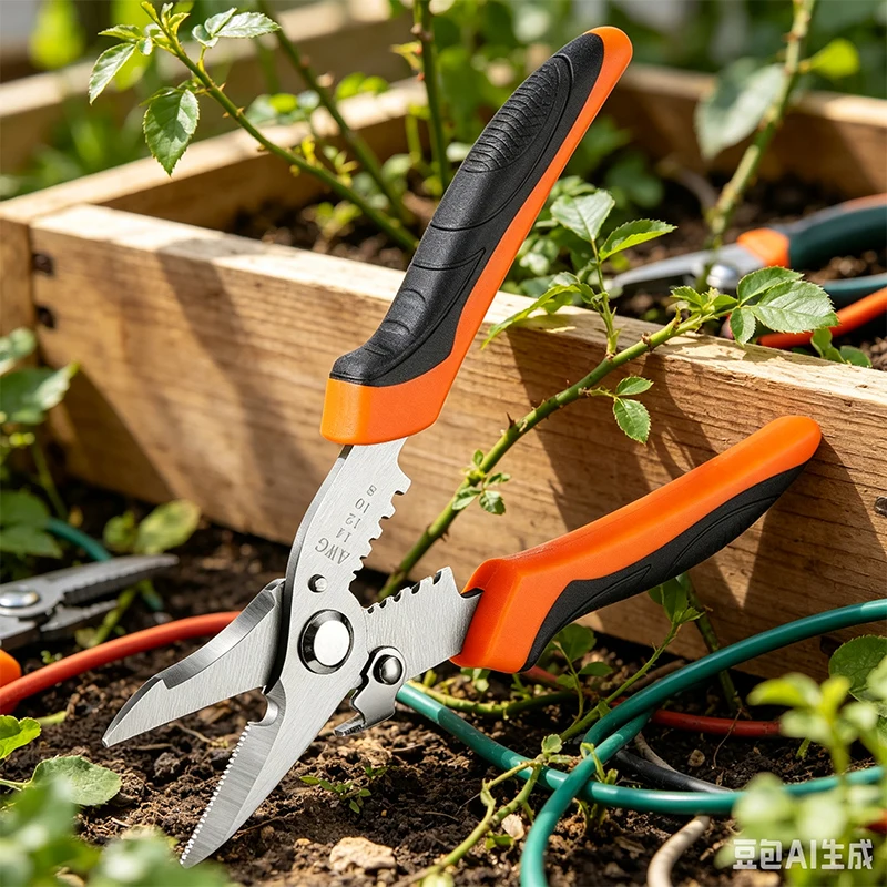 Multifunctional Electrician Pliers Wire Stripper & Cable Cutter, Heavy Duty Stainless Steel Sheet Metal Cutting Pliers