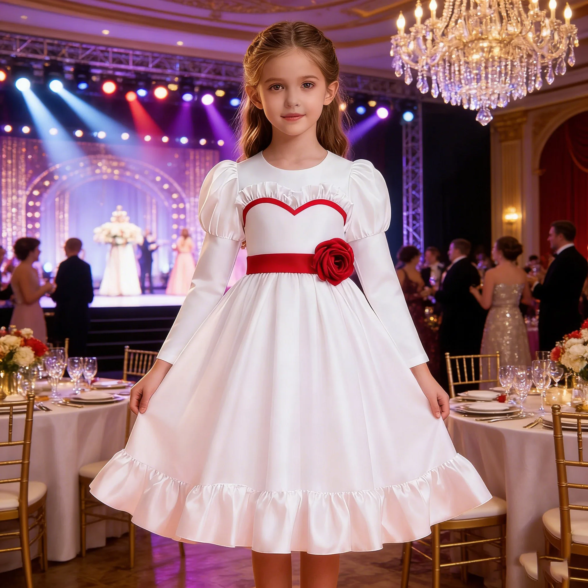 

2025 Summoning 4Cosplay Annabelle Dress Horror Movie Doll Girls Carnival Dress Ghost Bride White Dress for 3-10 Year Ball Gown