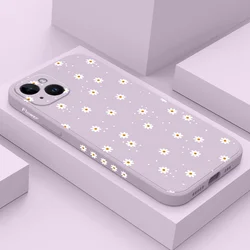 Floral Daisies Phone Case For iPhone 17 17 Air 16 15 14 13 12 11 X XR XS Plus Pro Max Mini Silicone Cover
