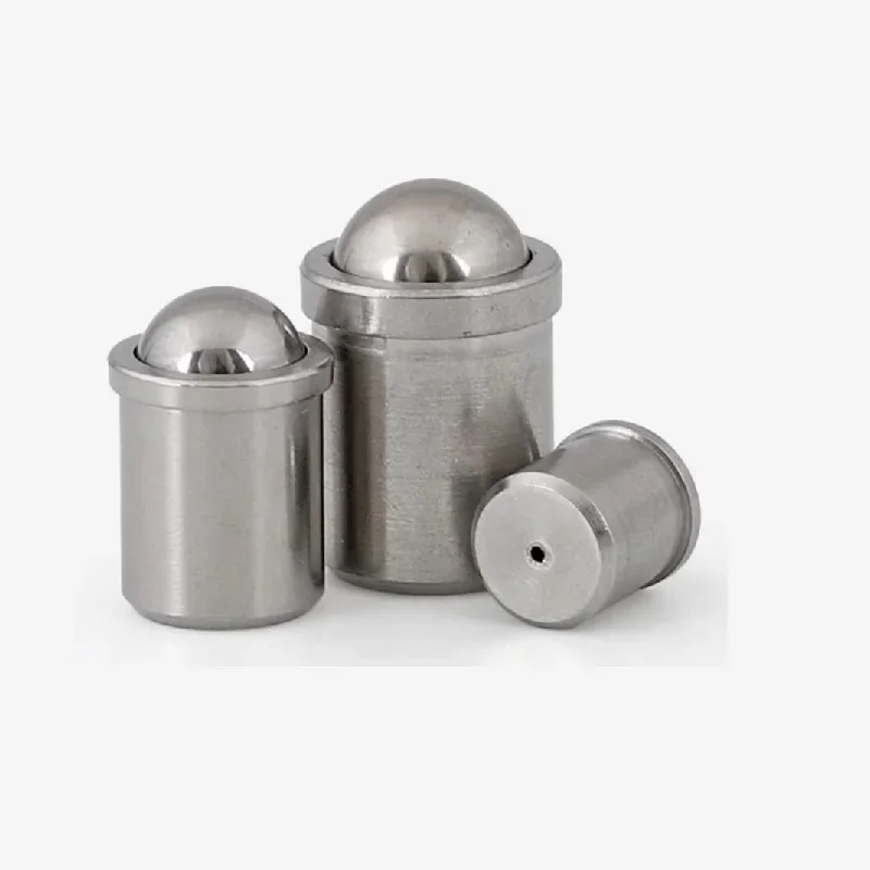 1 Uds 5 uds M3 M4 M5 M6 M8 paso de cuerpo liso émbolo de bola de acero inoxidable ajuste de empuje émbolo de resorte de bola