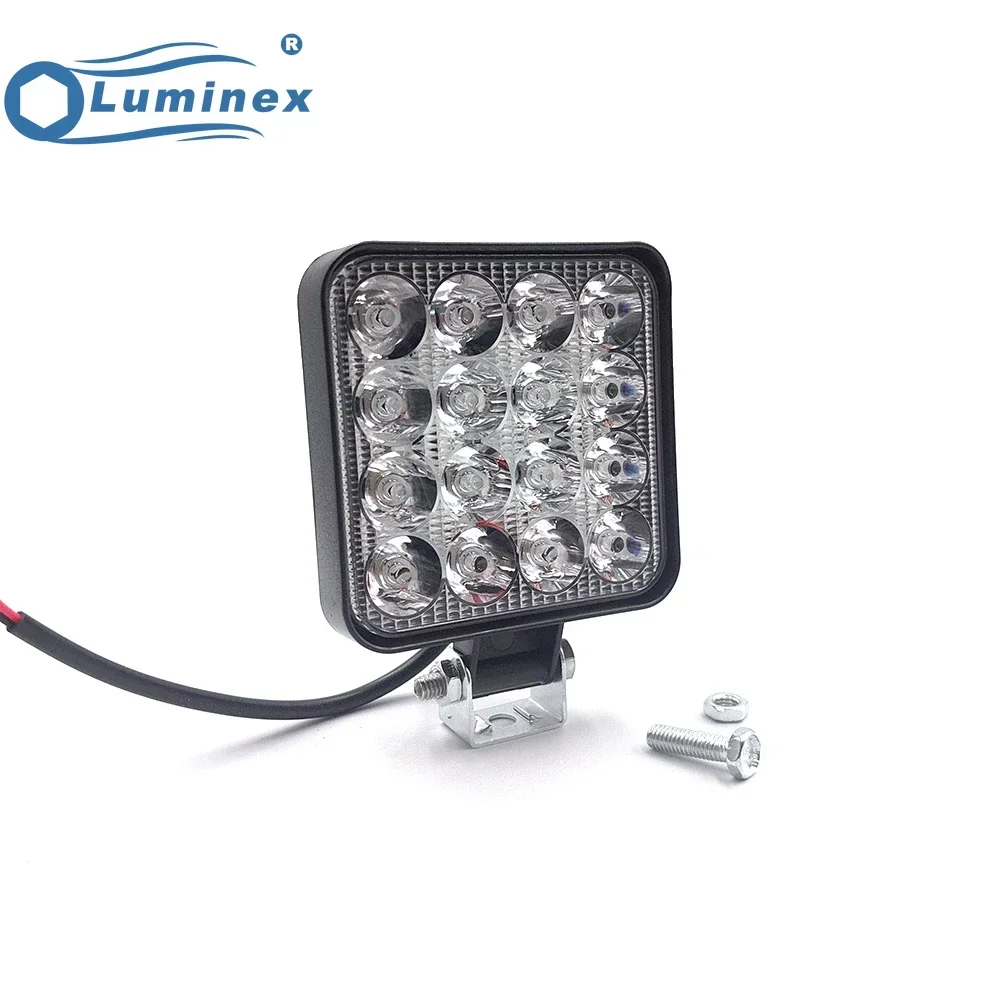 

Luminex 2pcs 4 inch" Blue and White Led Square Work Light Bars - Off-Road Pods For Suv, Truck & Car Bumpers And Roof Mounting