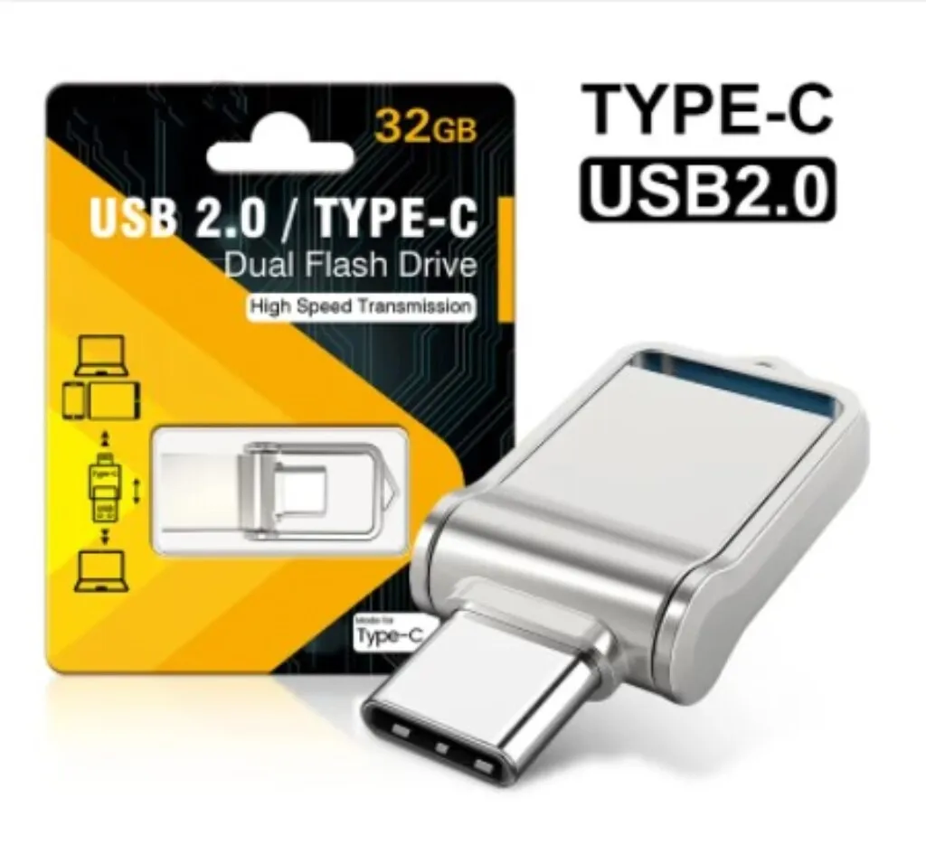 2023 New Metal Hot USB 2.0 Flash Drive Type-c Memory High Speed 64GB 128GB 256GB 512GB Large-capacity Storage USB Flash Drive