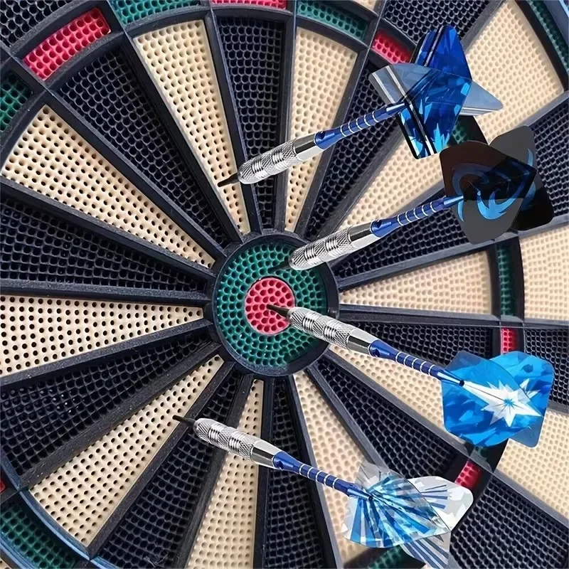 

12pcs Soft Tip Darts Set Aluminum Shafts Plastic Soft Points Professional Darts for Electronic Dart Board Home Entertainment