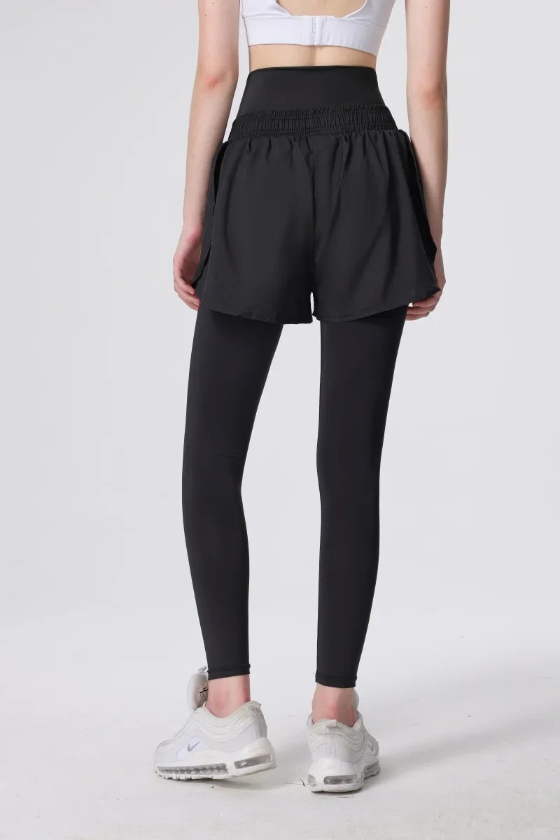 Брюки для йоги для женщин с высокой талией и облегающими брюками для фитнеса для быстрого сохния и ношения узких спортивных штанов для бега