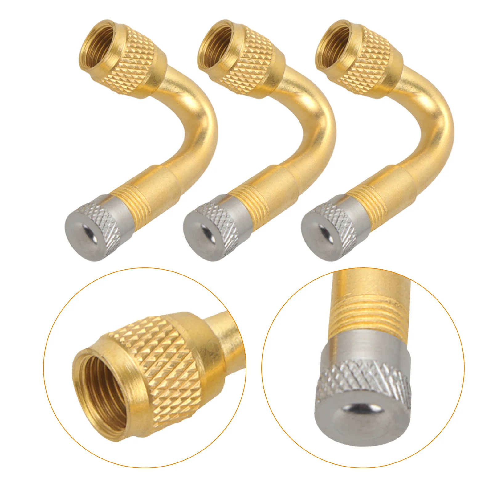

3pcs Valve Stem Extender 45 Degree Tire Air Valve Extension Adapter For Motorcycle Car Accessories Inflatable Nozzle