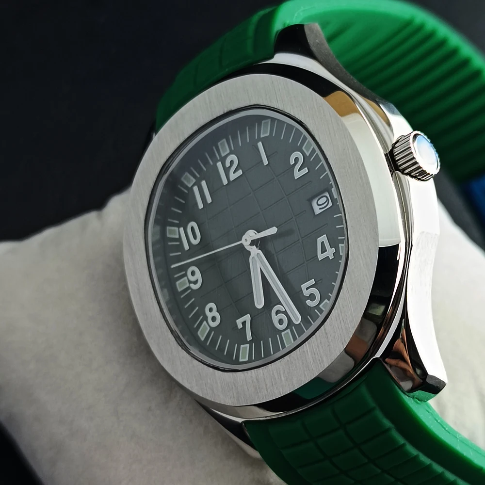 42mm grenade men's watch suitable for NH35 movement, luminous dial, sapphire mirror, customized logo