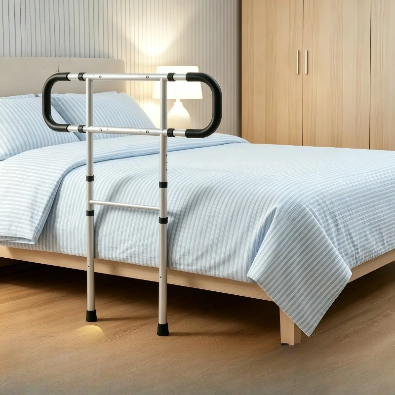 Bedside armrest for the elderly, auxiliary stand-up device for pregnant women on the bed, anti-fall help frame, no punching bed