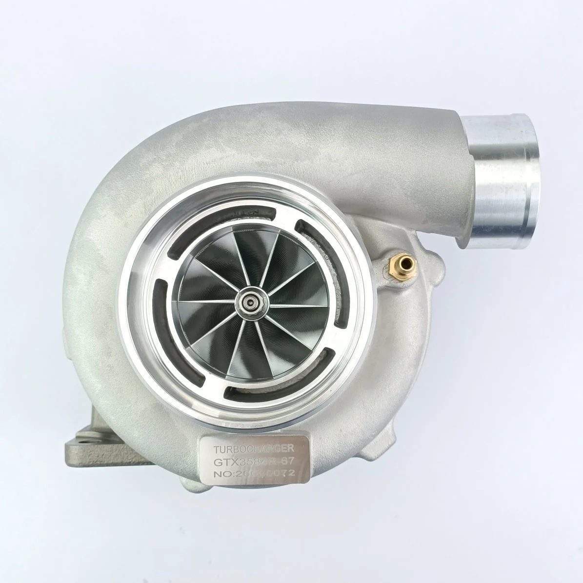 GTX3584R-67 Billet Compressor Wheel A/r .82 V-band T4 Ball Bearing Universal Turbo Racing GT35 Turbo GT3584 Turbocharger