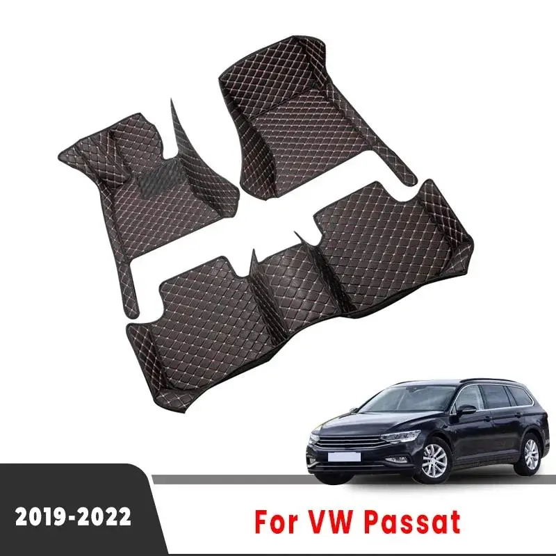 

Car Floor Mat Trunk Carpet For Volkswagen vw Passat 2019 2020 2021 2022 2023 Leather Foot Pad Interior Accessories