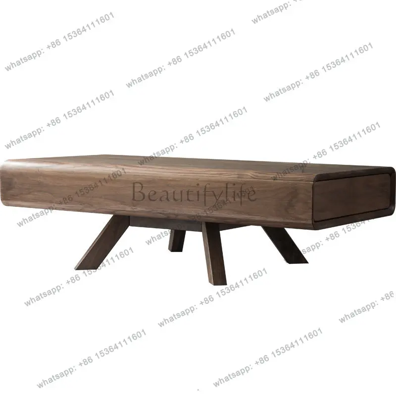 

Nordic Wood Coffee Tables Clear Luxury Hardcover Low Floor Coffe Table Center Modern Minimalist
