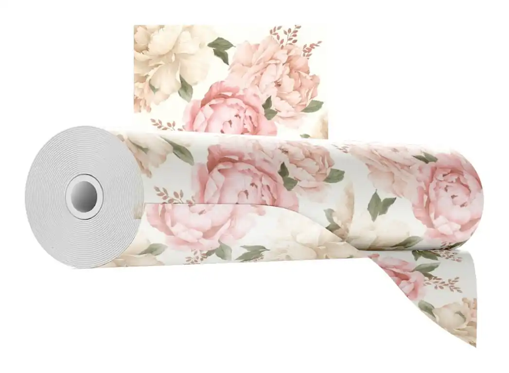 Roze bloemen 10MB behangbehang