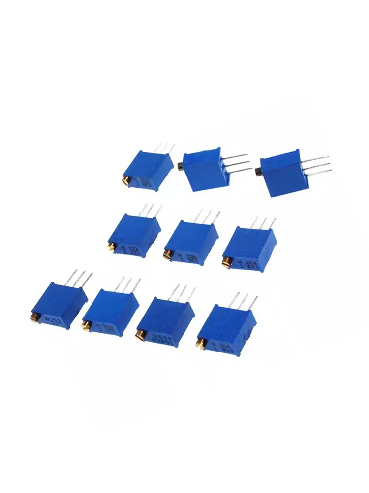 Precisão resistência potenciômetro 3296w, multi-turn, 10pcs