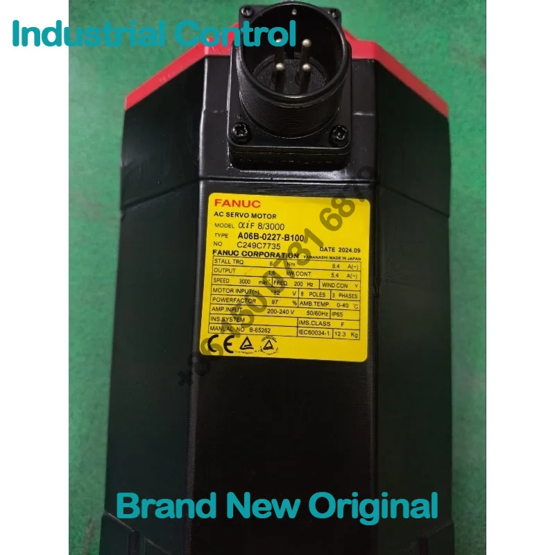 A06B-0227-B100, servo motor, α iS 8/4000 high response motor