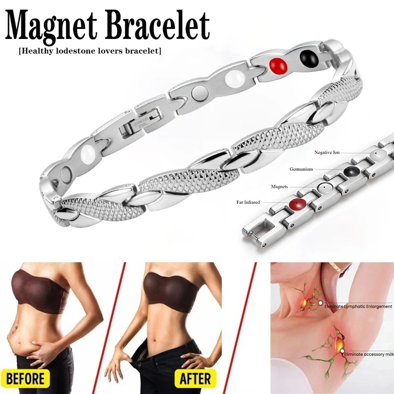 Chic Magnetic Therapy Bracelet for Women Elegant Health Jewelry Providing Carpal Tunnel Pain Relief Promoting Wellness Bracelets