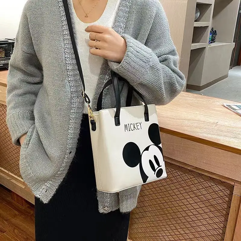 Disney crossbody bags for women Mickey cartoon printed leather purses and handbags fashion shoulder bags clothing accessories