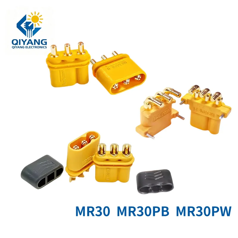 Amass MR30 MR30PB MR30PW Male Female Connector Plug with Sheath Connector for RC Lipo Battery RC Multicopter Airplane Part