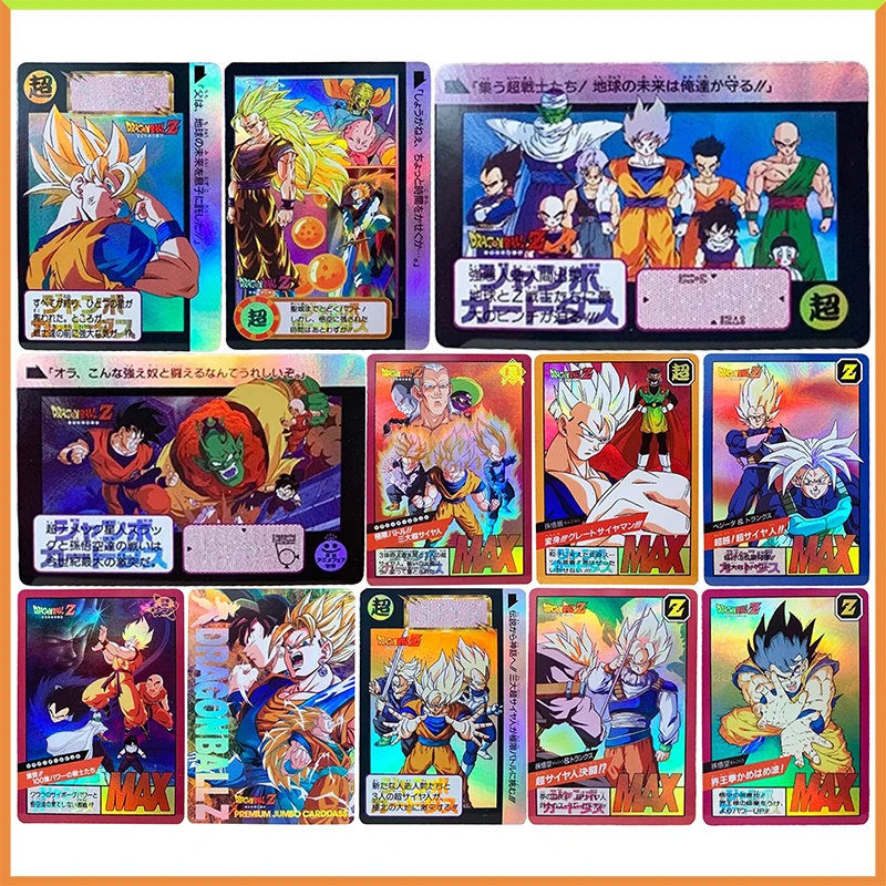 

Anime Dragon Ball DIY ACG Son Gohan krillin Bejita Piccolo Battle Game Refraction Collectible Cards Toys for boys Birthday Gifts