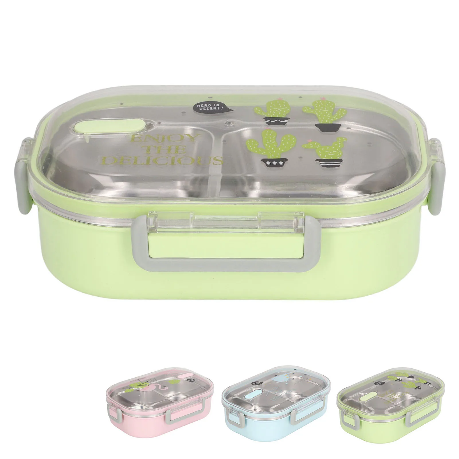 Lunch Box Stainless Steel Lunch Box Compartment Liner Japanese Style Leak Proof Container for School Student