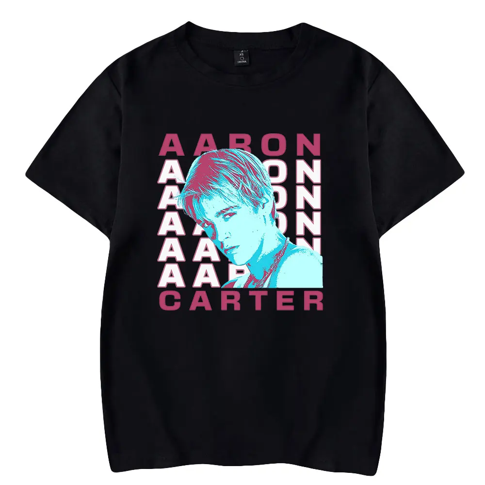 

Rip Aaron Carter Merch T-shirt Crewneck Short Sleeve Tee Harajuku Streetwear Rest in Peace Young Singer Unisex Clothes