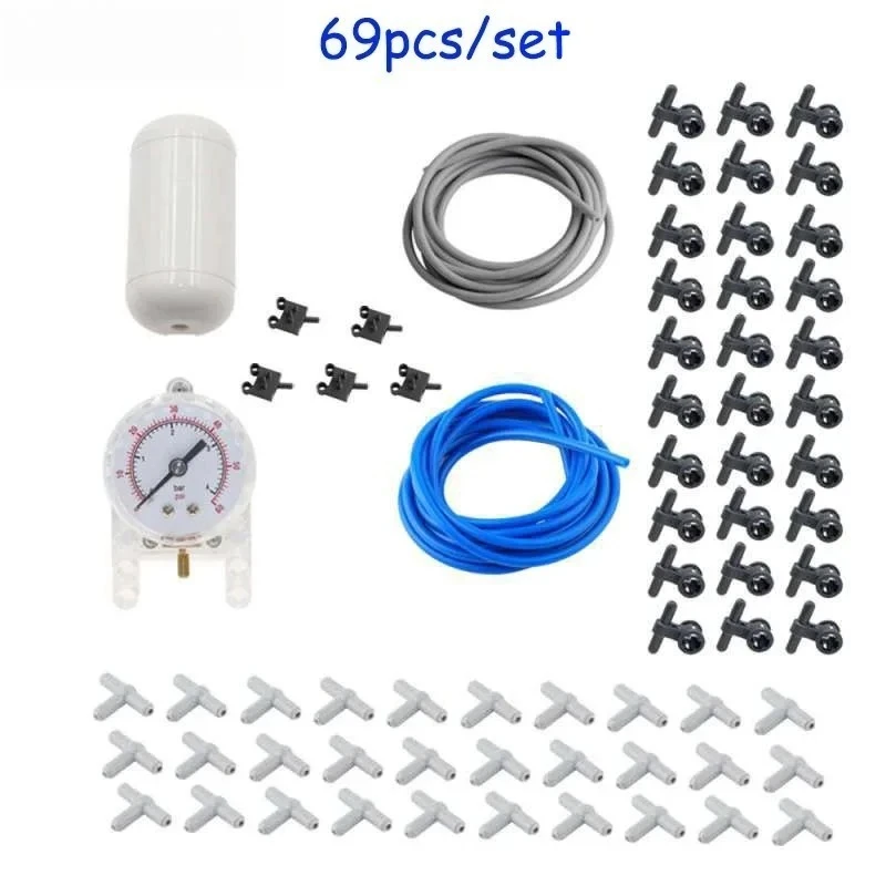 Kits pneumatiques MOC avec pompe à air/cylindres/interrupteur à tige de poussée 69 pièces blocs de construction industriels (modèles 47225/19478/4697/8800)